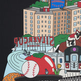 Queens Collage Print - Black (24"x 30")
