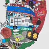 Queens Collage Print - White (24"x 30")