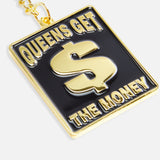 Queens Get The Money Keychain